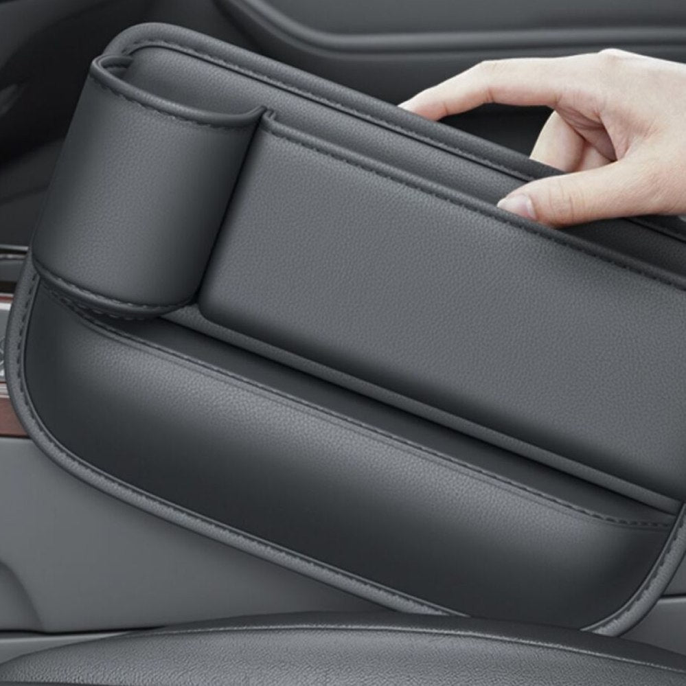 Car Organiser Caddy Seat Gap Cup Holder and Phone Cable Slot