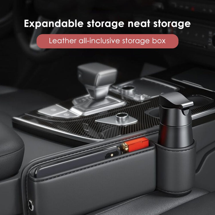 Car Seat Gap Organiser Caddy Storage with Phone Charger Cable Slot