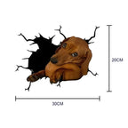 Fix Car Scratches Hide Dints Stickers Funny Cat and Dog 3D Decals