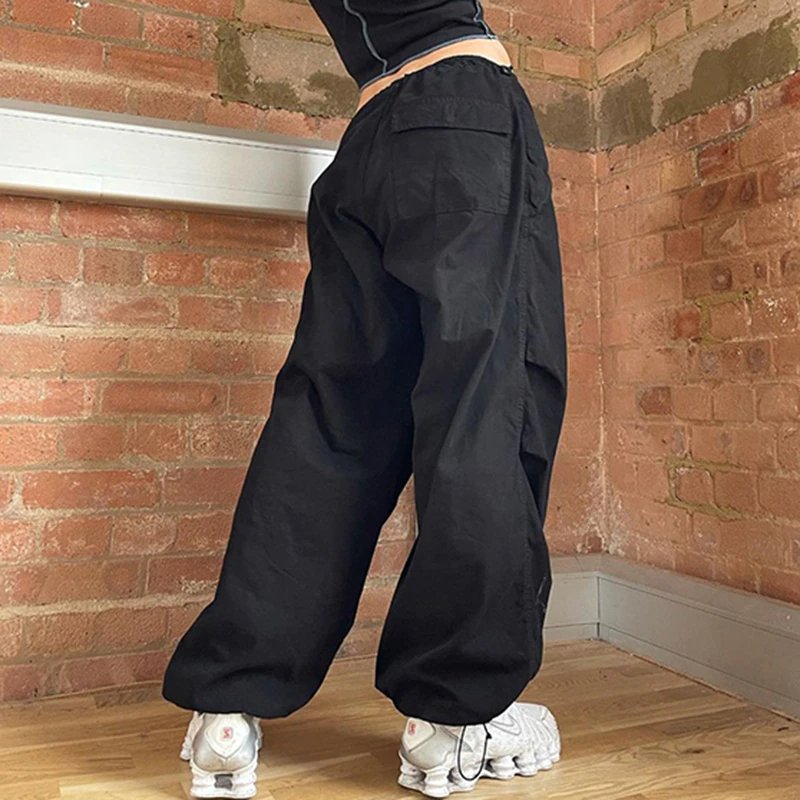 Baggy Cargo Parachute Pants Wide Leg