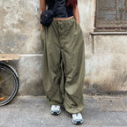 Baggy Cargo Parachute Pants Wide Leg