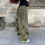 Baggy Cargo Parachute Pants Wide Leg