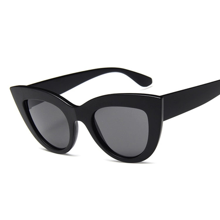 Cat Eye Oversized Sunglasses Women's Large Fashion Frame Hollywood Retro