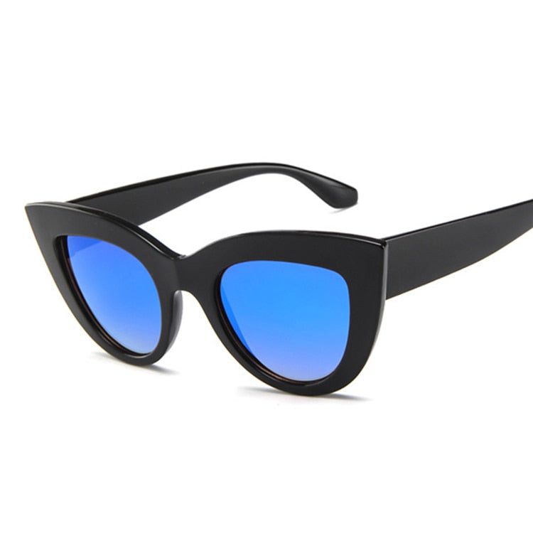 Cat Eye Oversized Sunglasses Women's Large Fashion Frame Hollywood Retro