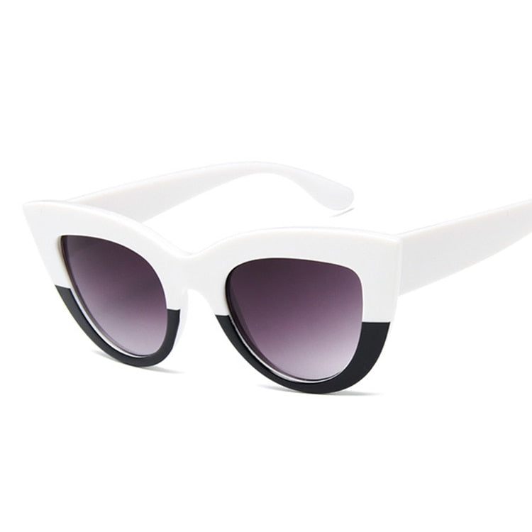 Cat Eye Oversized Sunglasses Women's Large Fashion Frame Hollywood Retro