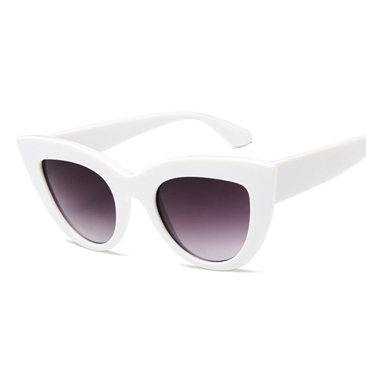 Cat Eye Oversized Sunglasses Women's Large Fashion Frame Hollywood Retro