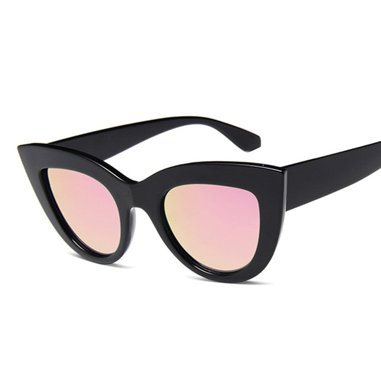 Cat Eye Oversized Sunglasses Women's Large Fashion Frame Hollywood Retro