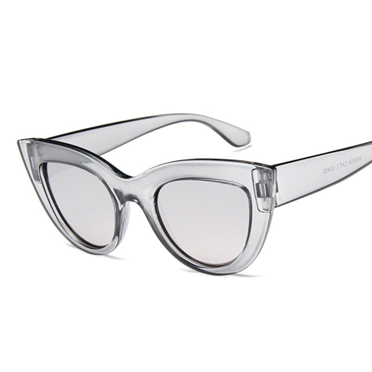Cat Eye Oversized Sunglasses Women's Large Fashion Frame Hollywood Retro