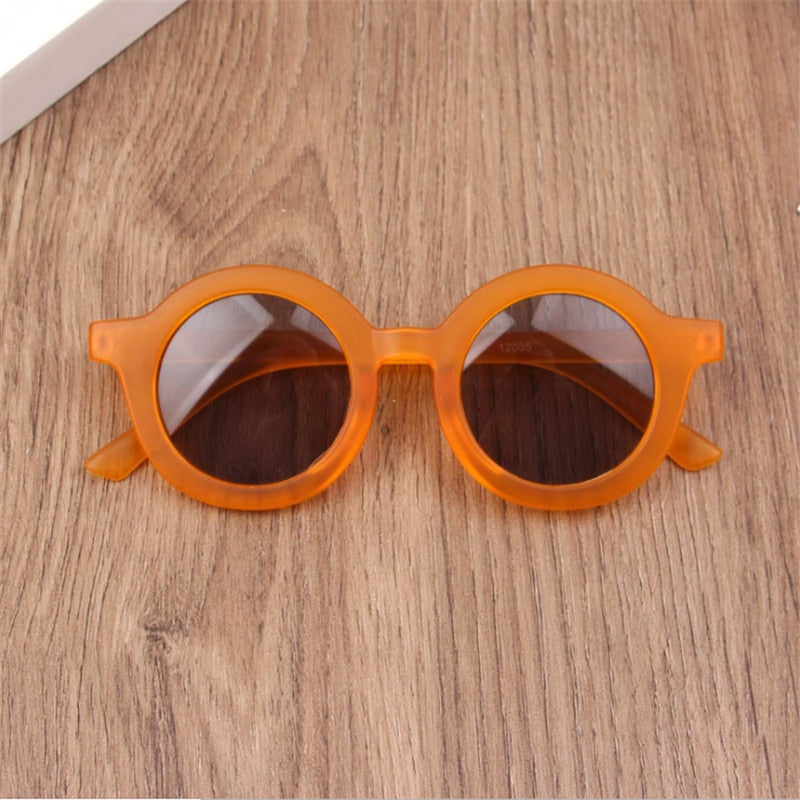 Children's Round Shatter Proof Safe Sunglasses Kids UV400 Sun Protection