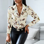 Classy Women's Button Up Shirt Blouse