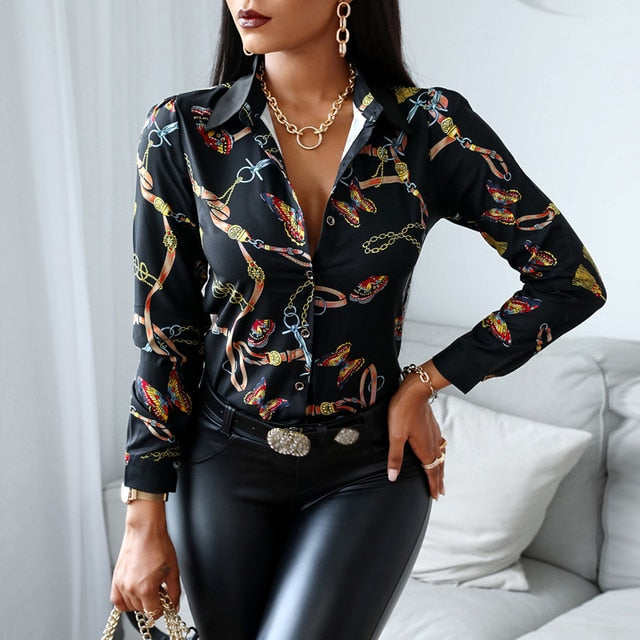 Classy Women's Button-Up Shirt - Blouse-Keep Melbourne Marvellous Official Store