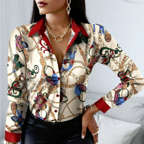 Classy Women's Button-Up Shirt - Blouse-Keep Melbourne Marvellous Official Store