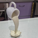 Coffee Cup 3D Floating Spilling Frozen In The Air Cafe Decor Gift