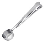 Fresh Coffee / Tea Container Seal Clip With Tongs & Measuring Scoop Kitchen Tool