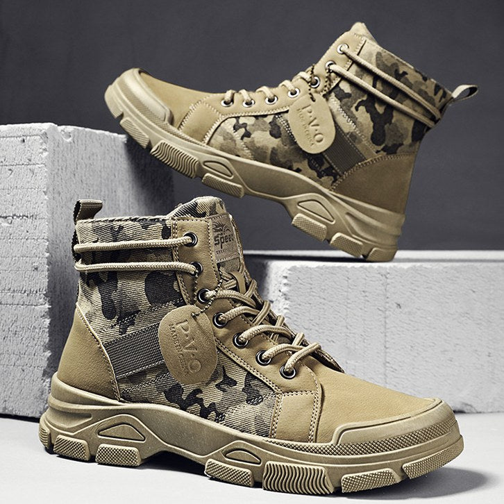 Desert Camouflage Boots Tactical Non-Slip Hiking Work Boots