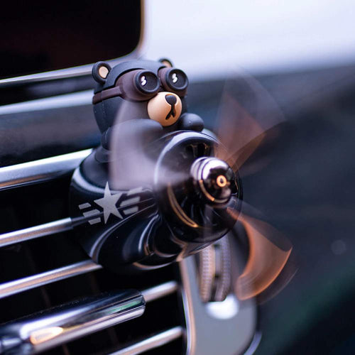 Air Bear Car Air Freshener Pilot Air Vent Clip On Fresh Driving Aroma