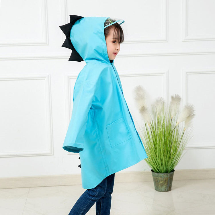 Kids Raincoat Jacket Fun Dinosaur Rain Coat Children's Cute Boys & Girls