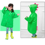 Kids Raincoat Jacket Fun Dinosaur Rain Coat Children's Cute Boys & Girls