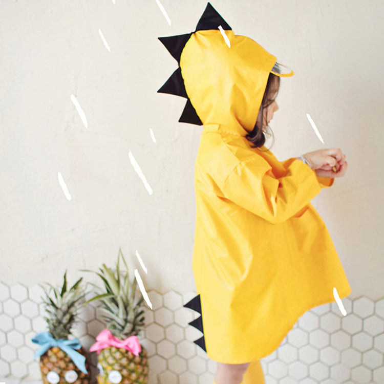 Kids Raincoat Jacket Fun Dinosaur Rain Coat Children's Cute Boys & Girls