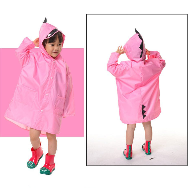 Kids Raincoat Jacket Fun Dinosaur Rain Coat Children's Cute Boys & Girls