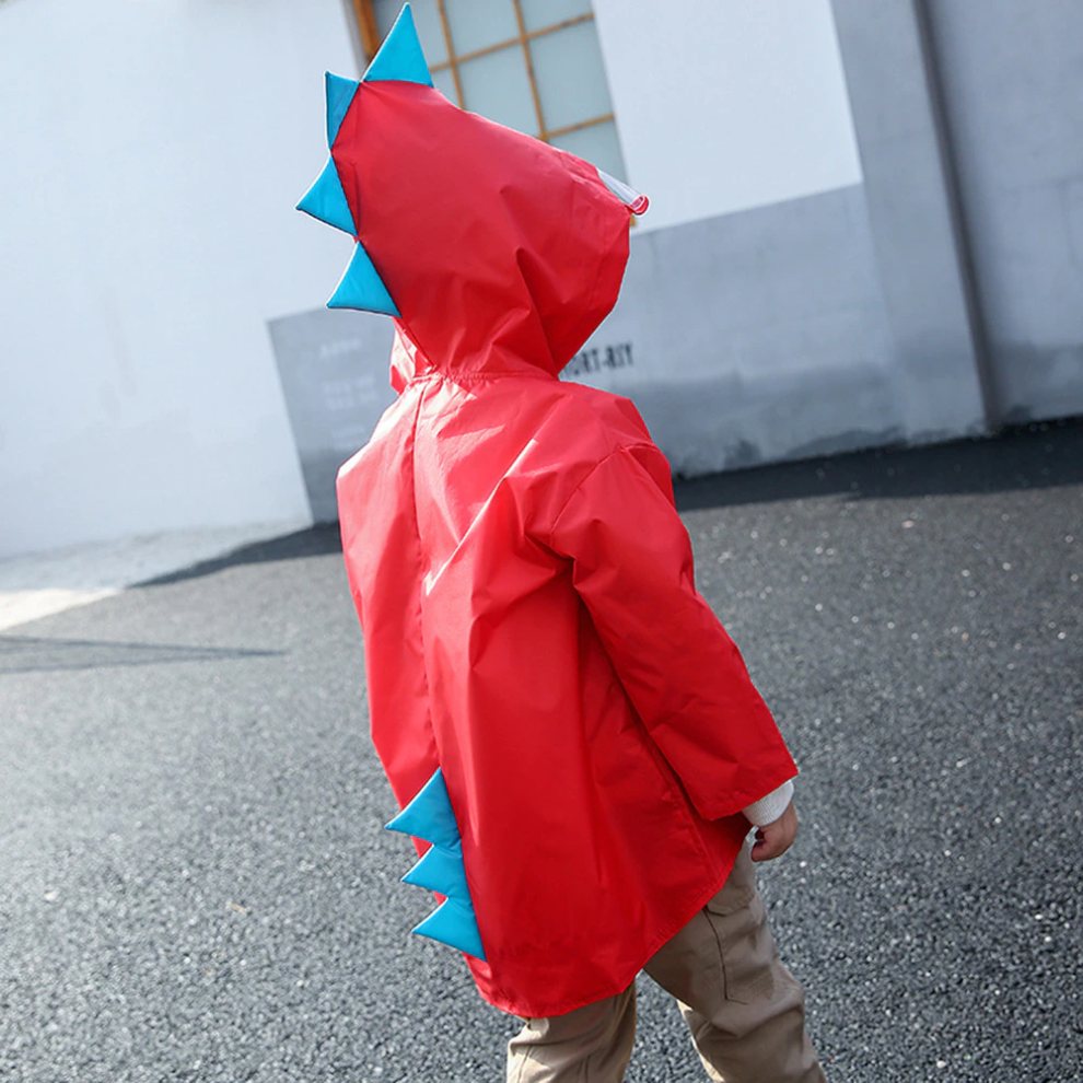 Kids Raincoat Jacket Fun Dinosaur Rain Coat Children's Cute Boys & Girls