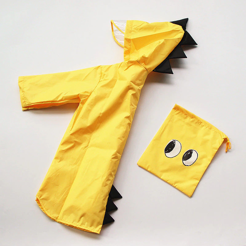 Kids Raincoat Jacket Fun Dinosaur Rain Coat Children's Cute Boys & Girls