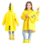 Kids Raincoat Jacket Fun Dinosaur Rain Coat Children's Cute Boys & Girls
