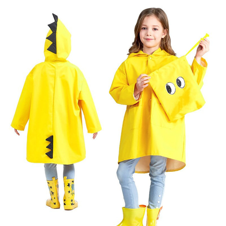 Kids Raincoat Jacket Fun Dinosaur Rain Coat Children's Cute Boys & Girls