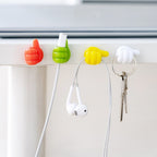 Desk Cable Organiser Tumb Hooks Cord Keys Sunglasses Tidy Multi Pack
