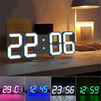 Digital 3D Clock LED Desk Or Wall Mounted