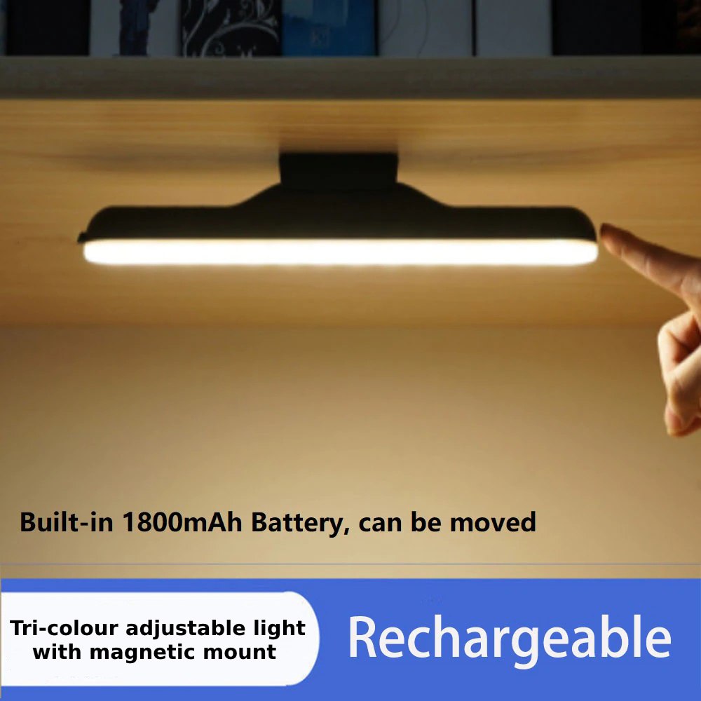 Portable Cupboard Magnet Mount Touch Light USB Rechargeable