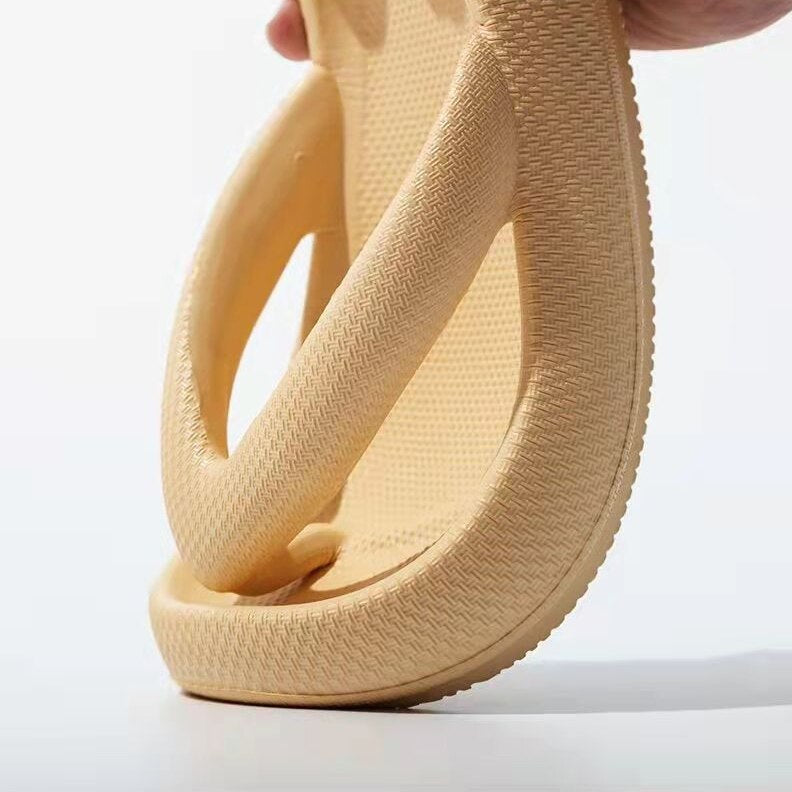 Thick Beach Thongs Bindii Proof Flip Flops 4.5cm Chunky Cloud-Soft