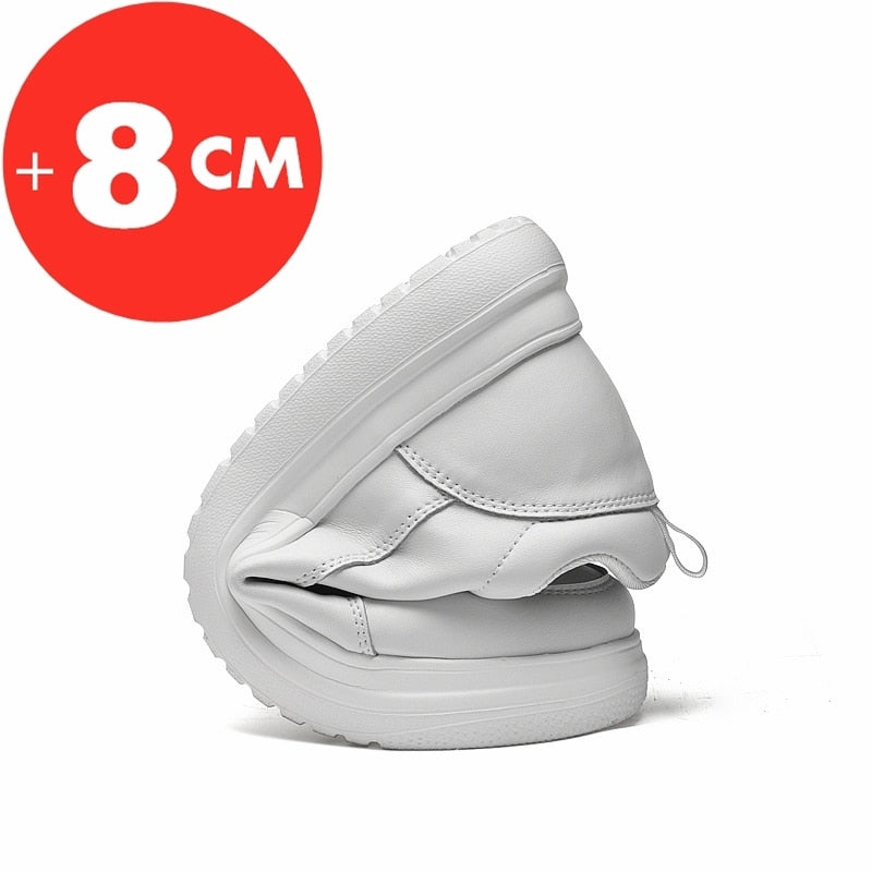 Elevator Sneakers Heightening Platform Shoes - Boost Tall Height 8cm