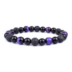 Energy Bracelet Tiger's Eye, Black Obsidian, Hematite