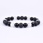 Energy Bracelet Tiger's Eye, Black Obsidian, Hematite