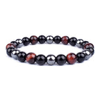Energy Bracelet Tiger's Eye, Black Obsidian, Hematite