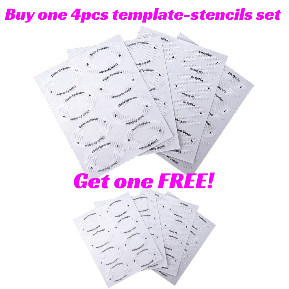 Cat Eye Template Eyebrow Makeup Stencils Eyeliner Stickers Guides