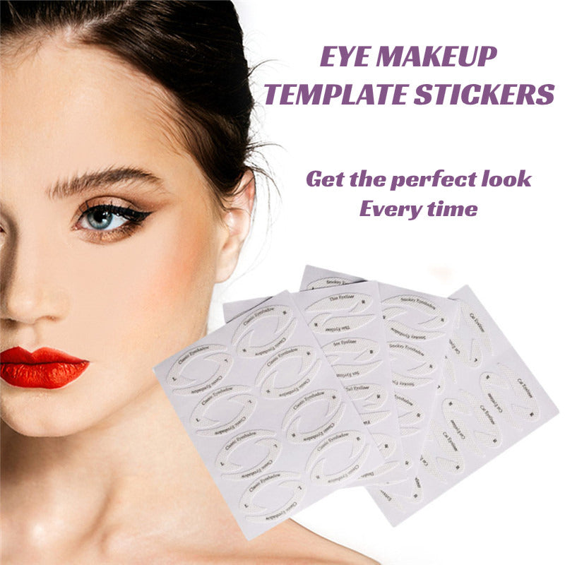 Cat Eye Template Eyebrow Makeup Stencils Eyeliner Stickers Guides