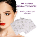 Cat Eye Template Eyebrow Makeup Stencils Eyeliner Stickers Guides