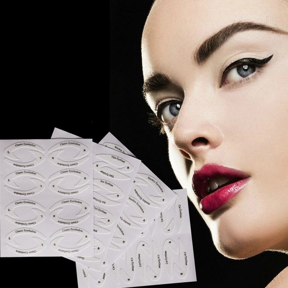 Cat Eye Template Eyebrow Makeup Stencils Eyeliner Stickers Guides