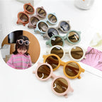 Children's Round Shatter Proof Safe Sunglasses Kids UV400 Sun Protection