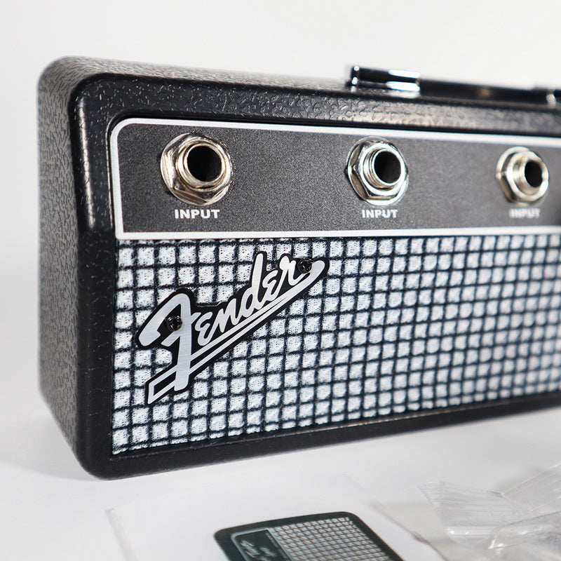 Fender Music Keys Jack Rack Holder Guitar Amp Keychain Organiser