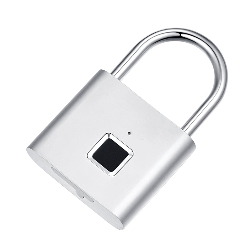 Fingerprint Padlock Biometric Home No Keys Lock USB Rechargeable