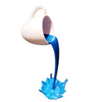 Coffee Cup 3D Floating Spilling Frozen In The Air Cafe Decor Gift