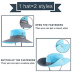 Foldable Safari Sun Slouch Hat With Ponytail Opening Summer Visor Hiking Gardening Protection