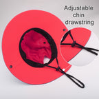 Foldable Safari Sun Slouch Hat With Ponytail Opening Summer Visor Hiking Gardening Protection