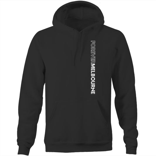 Forever Melbourne - Unisex Classic Pockets Hoodie With Vertical Slogan-Keep Melbourne Marvellous Official Store