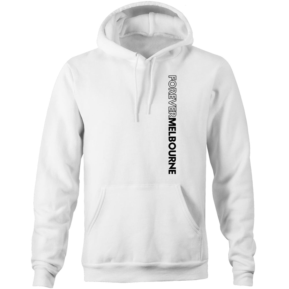 Forever Melbourne - Unisex Classic Pockets Hoodie With Vertical Slogan