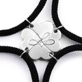 Four Leaf Clover Bracelet Set | 4pcs Snap Together Irish Locket