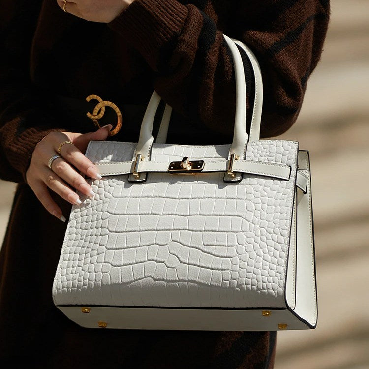 Hollywood Handbag Classic Riviera Genuine Leather Corporate Work Tote